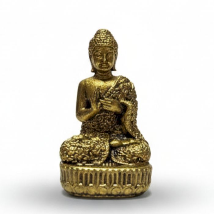 Brass Miniature Buddha Figurine Divine Charm for Your Home Decor