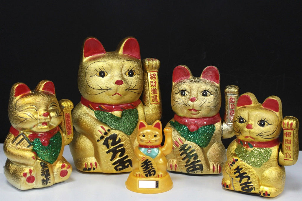 V.Large Money Cat Waving Lucky Cat for Home and Office Decor