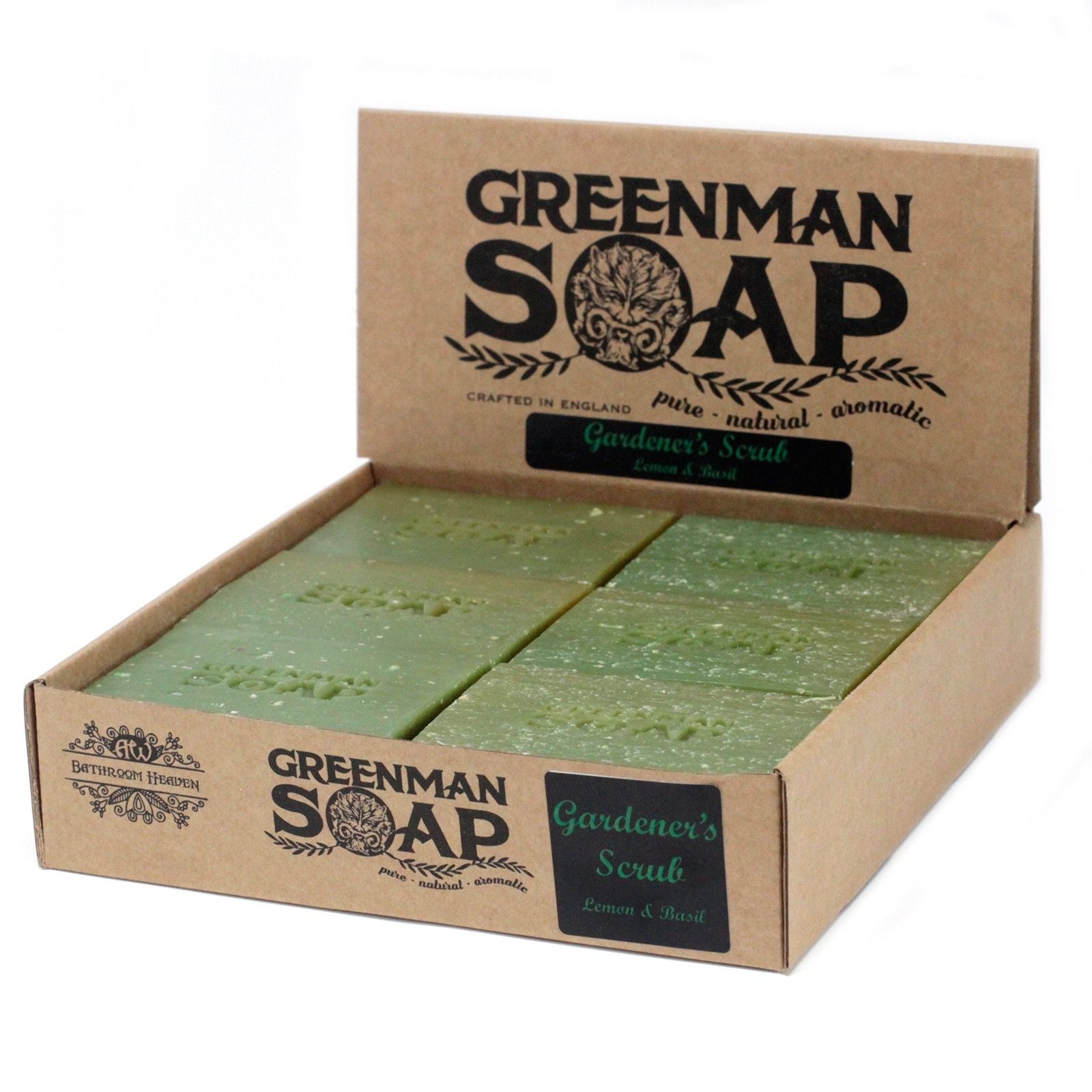 Greenman Soap Slice 100g with Lemon and Basil for Gardeners