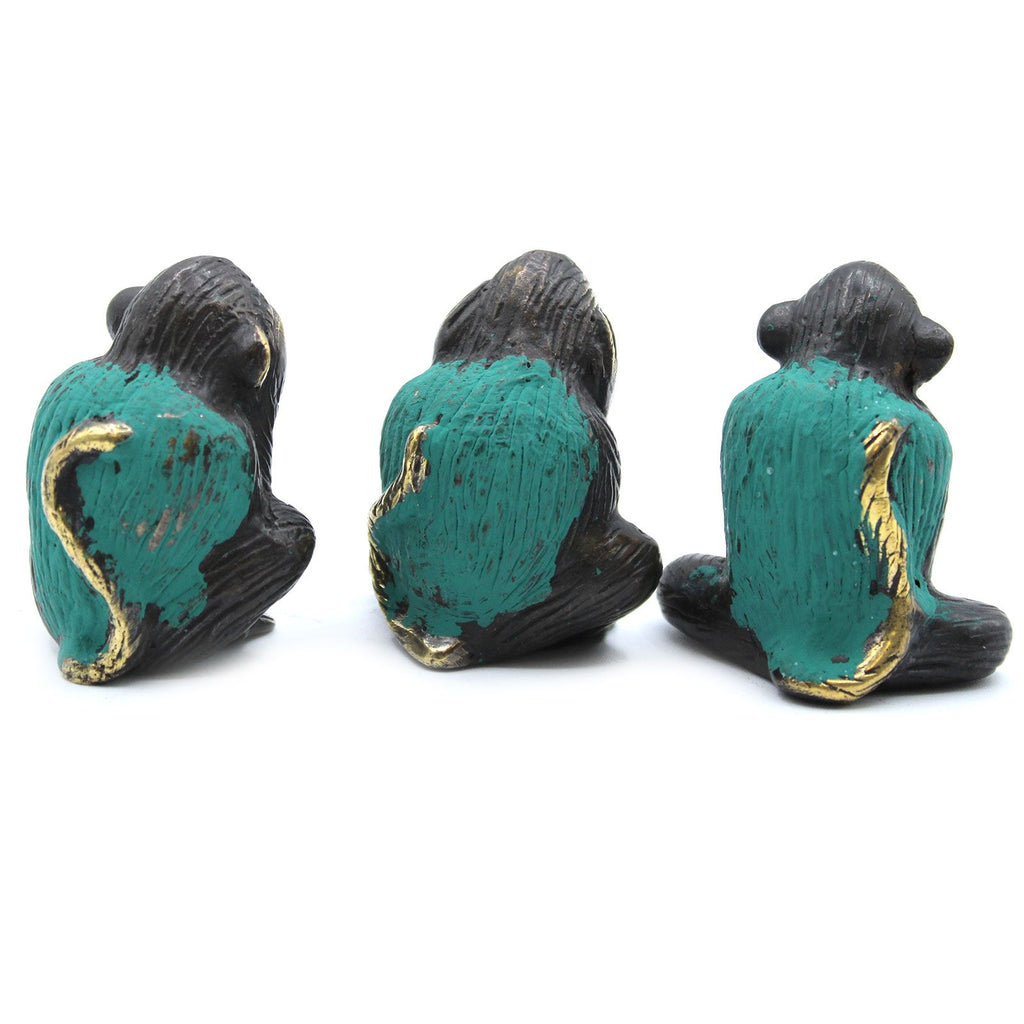 Set of 3 See No Evil Monkeys for Home Decor and Peaceful Vibes