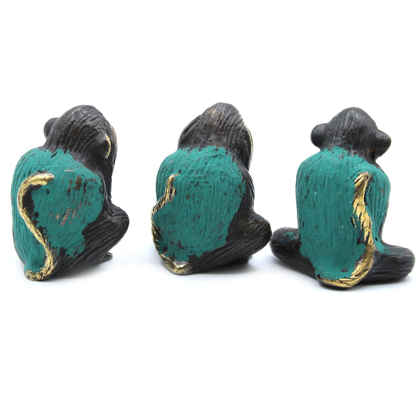 Set of 3 See No Evil Monkeys for Home Decor and Peaceful Vibes