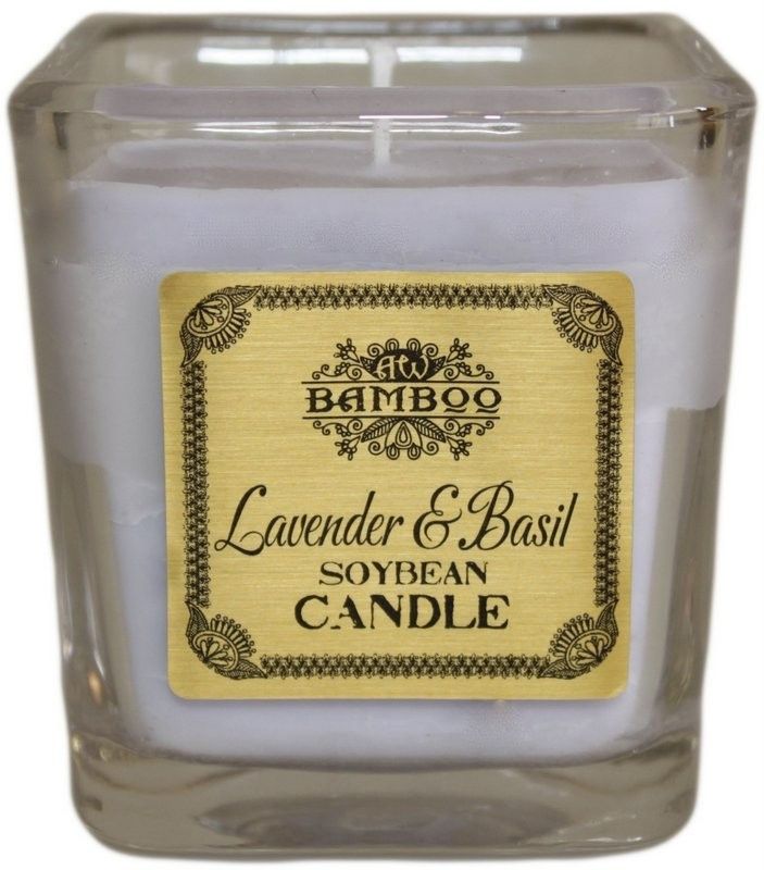Lavender & Basil Soybean Jar Candles for Clean Burn Experience