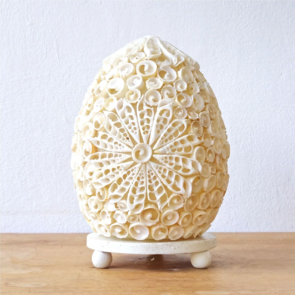 Boho Sea Shell Lamp Cut Art Shell Oval 15cm for Unique Home Decor