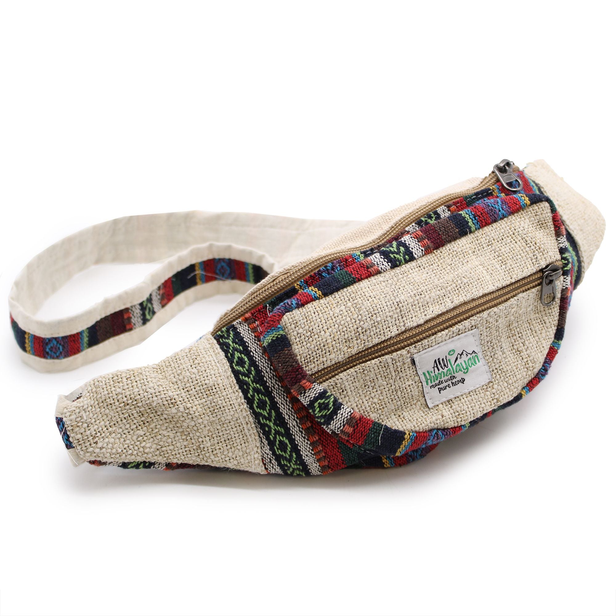 Bum Bag Hemp and Cotton in Assorted Colours for Everyday Use