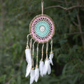 Pastel Pink Macramé Dream Catcher 16cm for Charming Decor