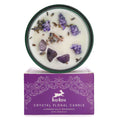 Crystal Magic Flower Candle The Moon with Amethyst and Lavender