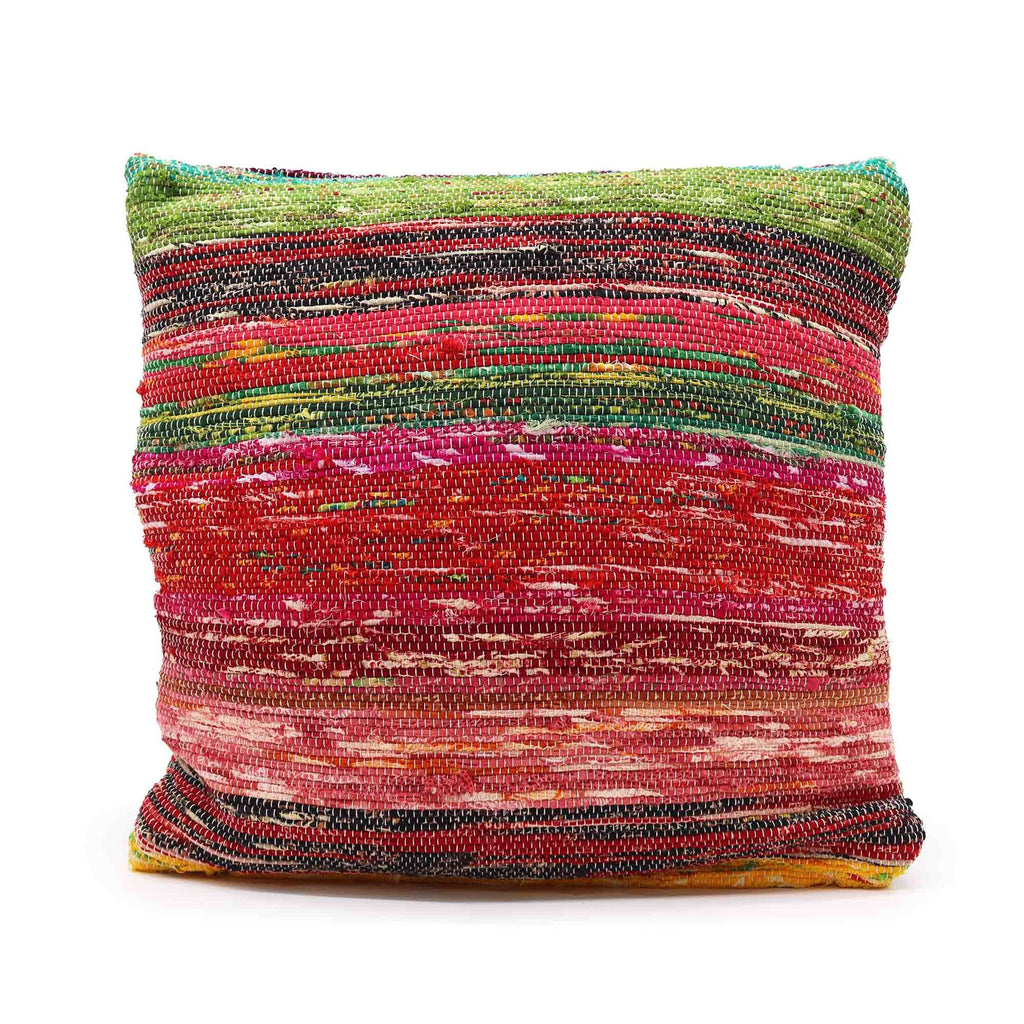 Multicoloured Rag Rug Cushion Covers for Vibrant Home Decor