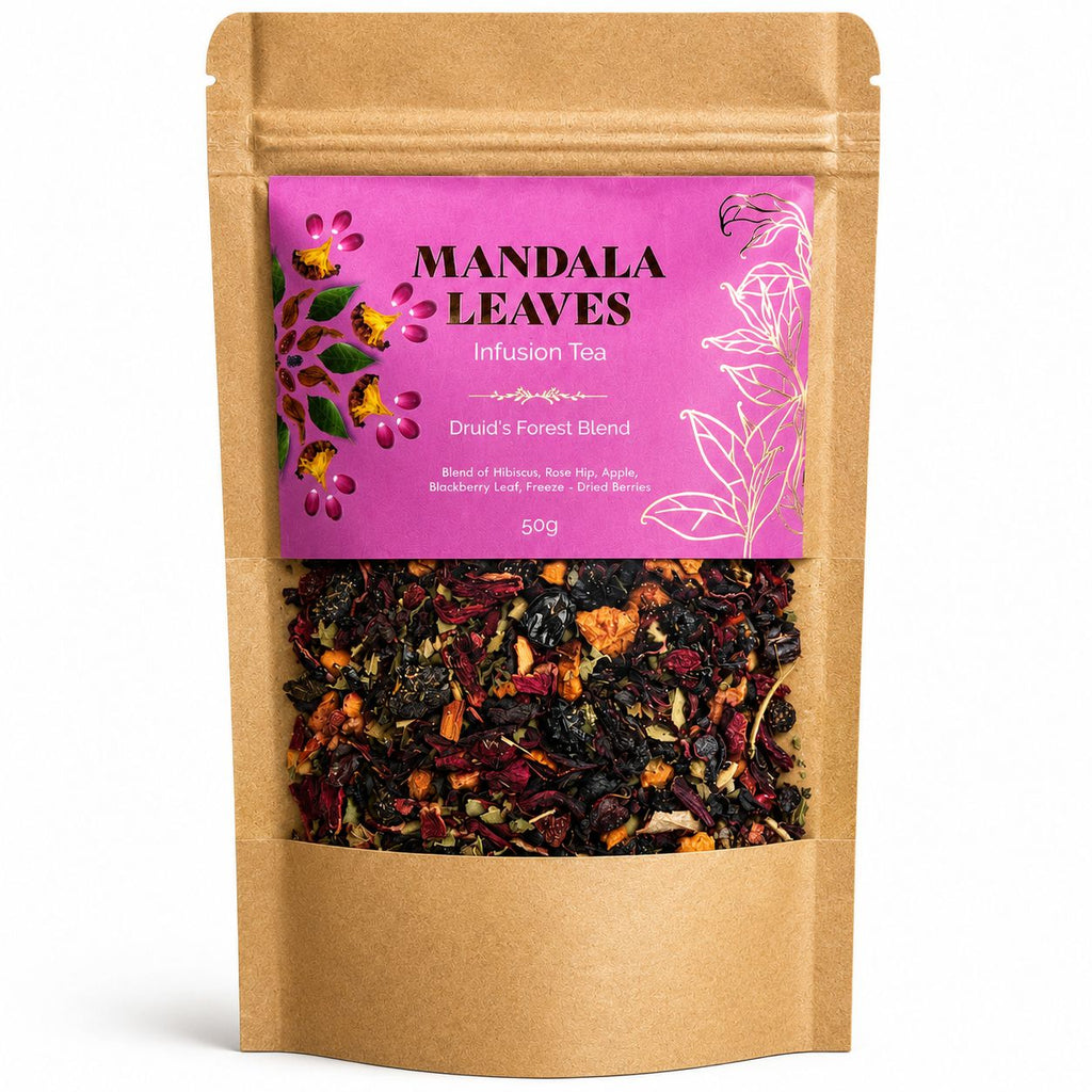 50g Druid's Forest Blend Fruity Artisan Tea for Refreshing Sips