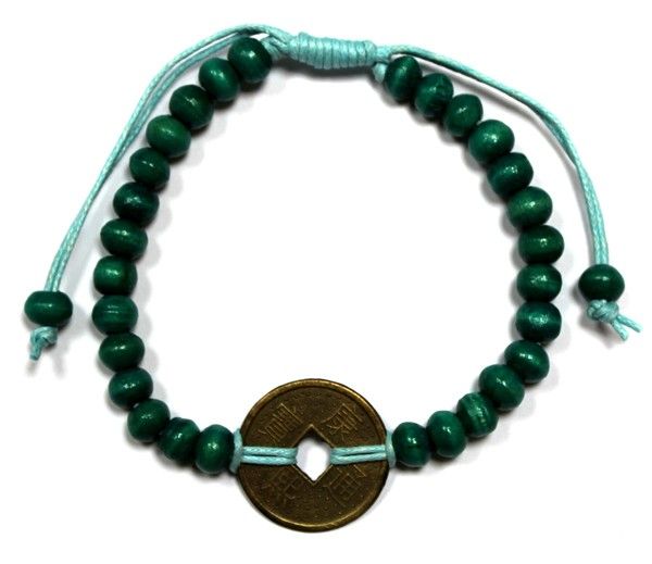 Good Luck Feng Shui Bracelets Green for Prosperity and Success