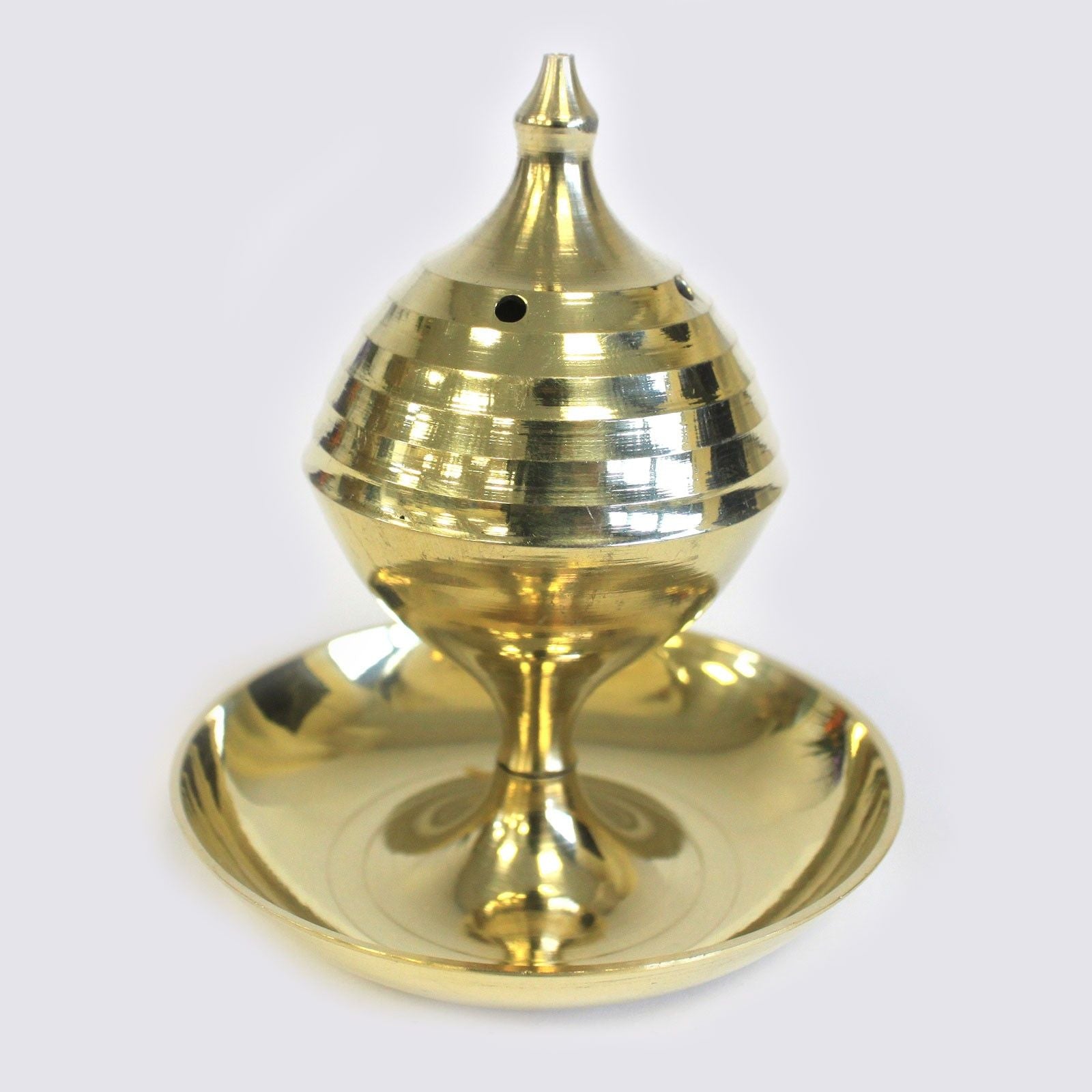 Large Brass Incense Burner for Creating a Calming Home Atmosphere