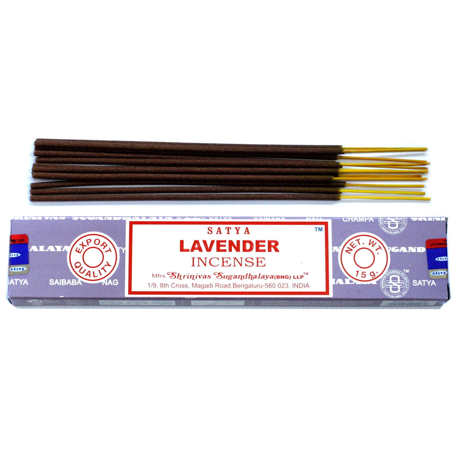 Satya Incense Sticks 15gm with Lavender Aroma for Home Fragrance