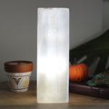 Selenite Block Lamp 25cm Unique Handmade Lamp for Home Decor