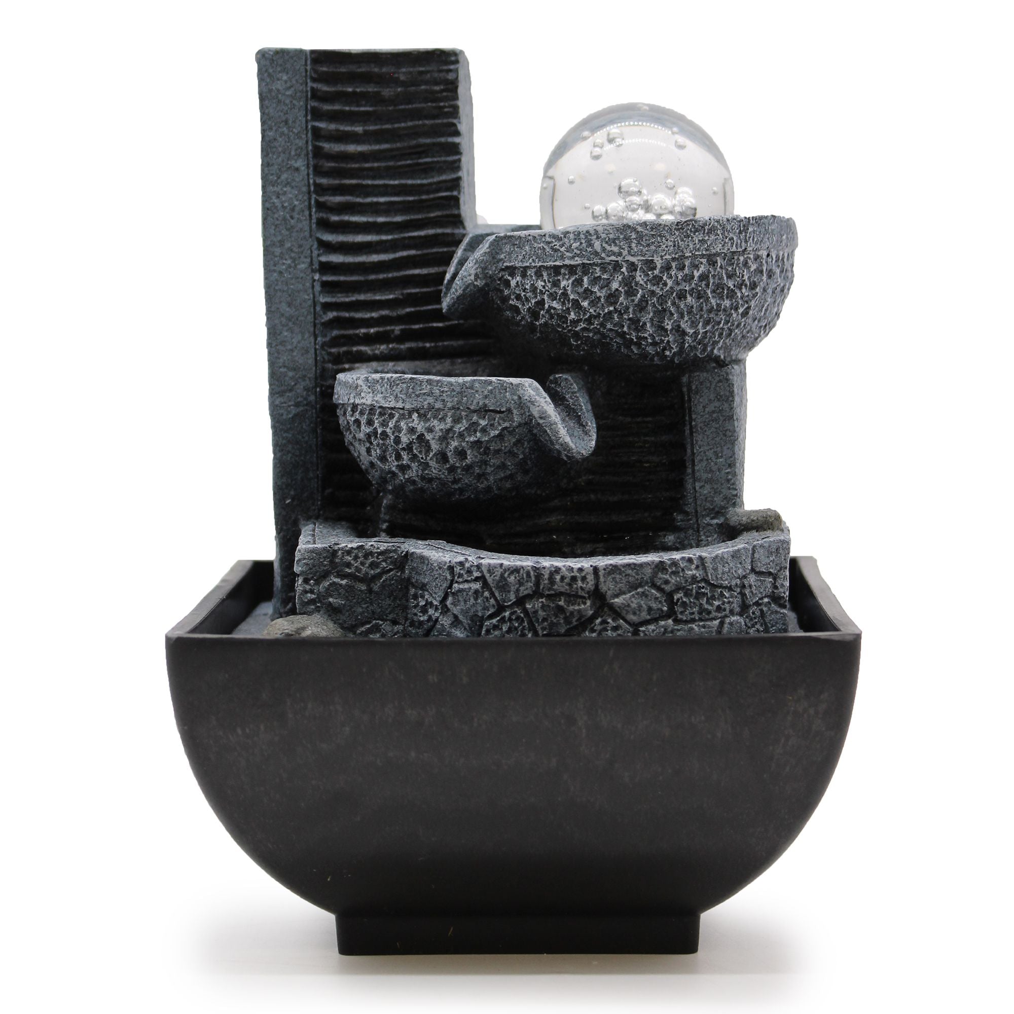 Tabletop Water Feature 18cm with Relaxing Pouring Pots Design