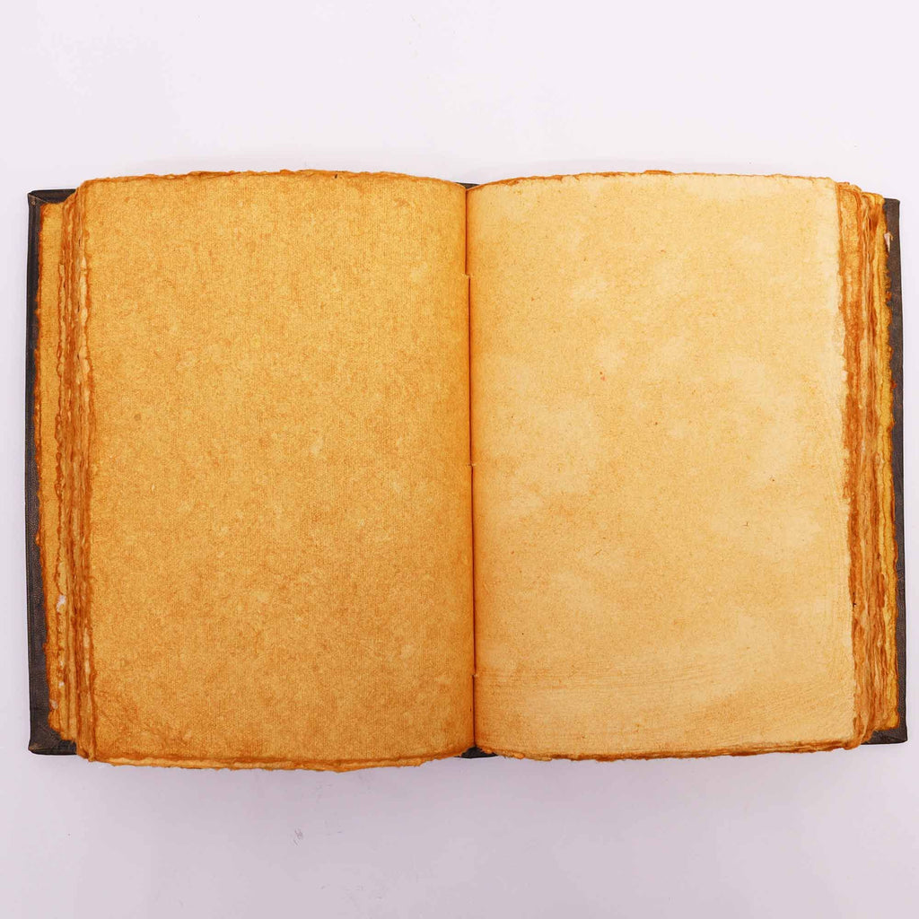 Hefty Brown Tan Journal with Zinc Triple Moon Decor and 200 Pages