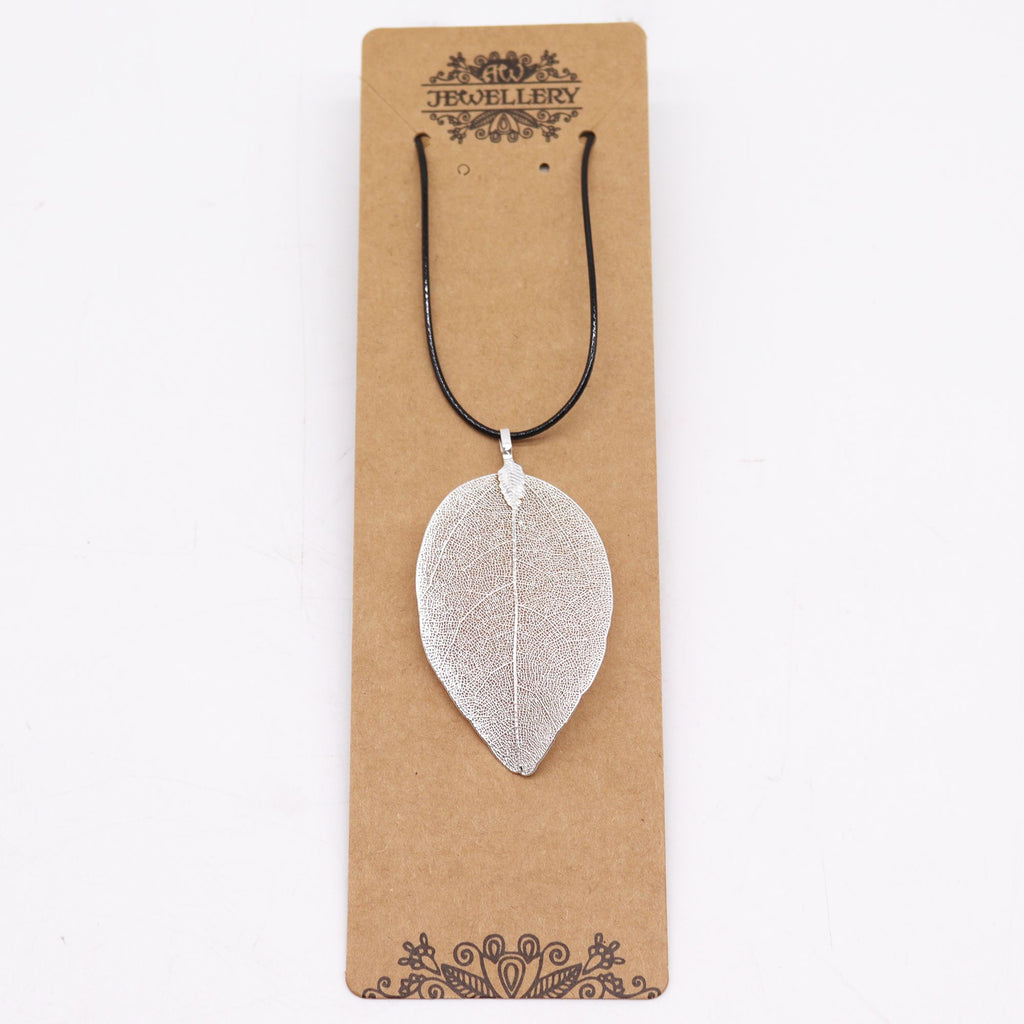 Bravery Leaf Necklace Unique Silver Leaf Jewellery for Nature Lovers