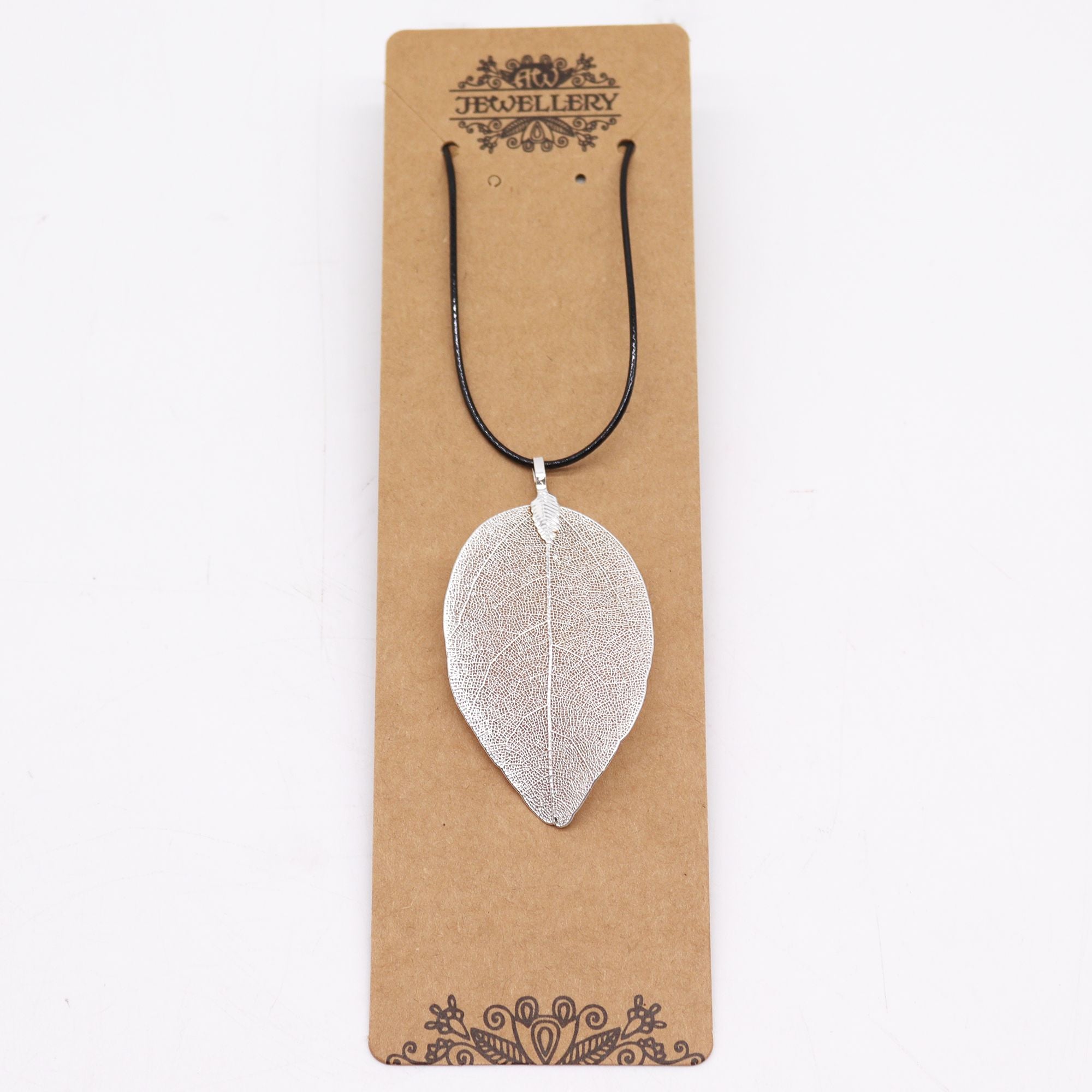 Bravery Leaf Necklace Unique Silver Leaf Jewellery for Nature Lovers