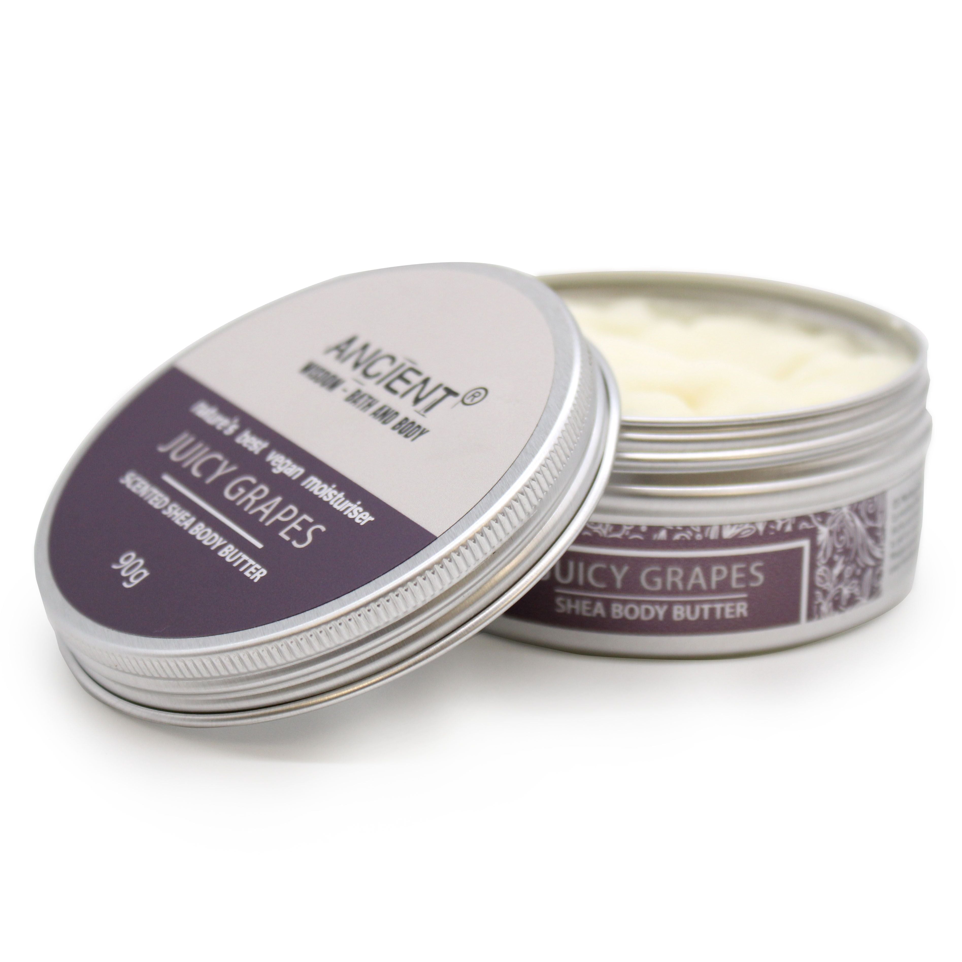 Scented Shea Body Butter 90g with Juicy Grapes Aroma for Indulgence