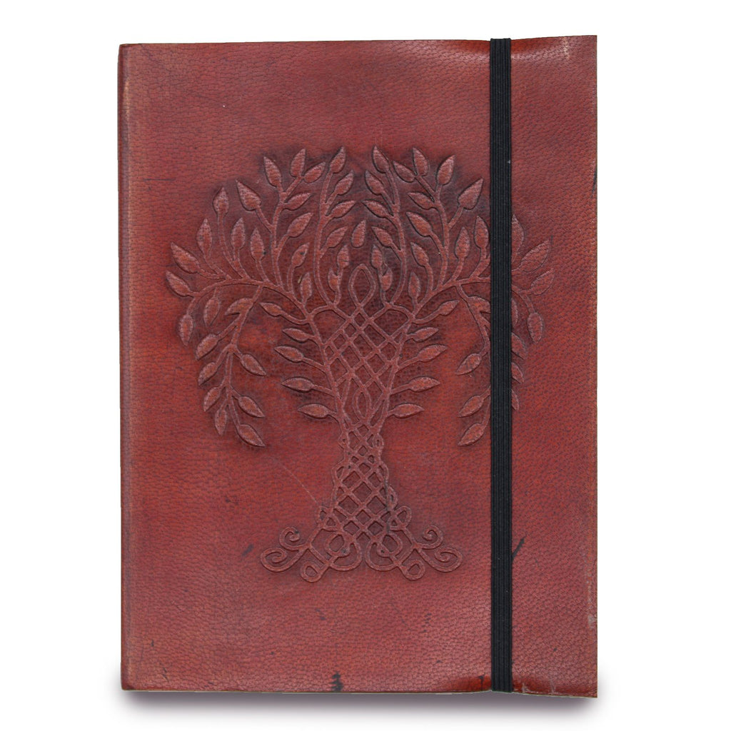 Small Tree of Life Design Notebook with Strap for Writing Notes