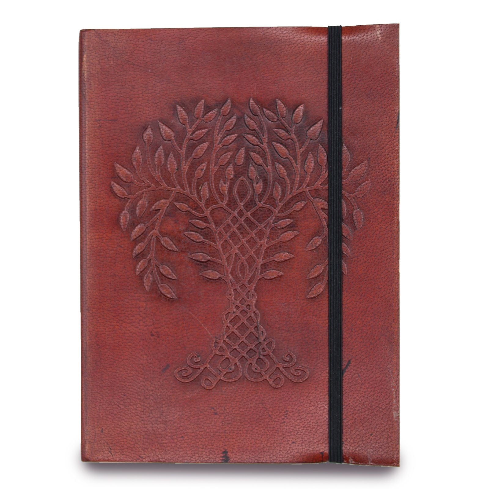 Small Tree of Life Design Notebook with Strap for Writing Notes