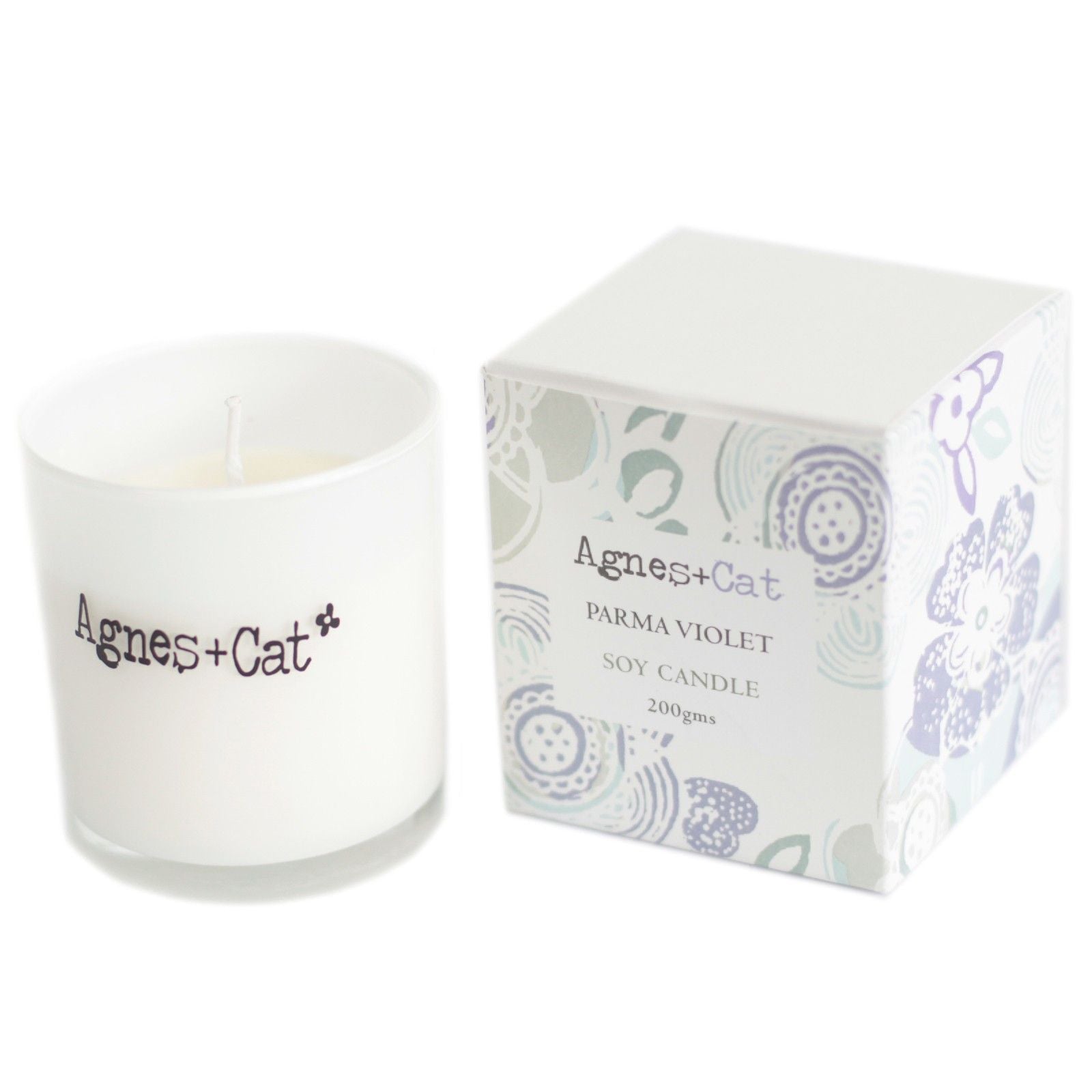 Agnes + Cat Votive Candle Parma Violet for Comfort and Warmth
