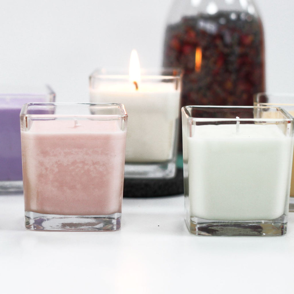 White Label Soy Wax Jar Candle with Cucumber and Mint Aroma