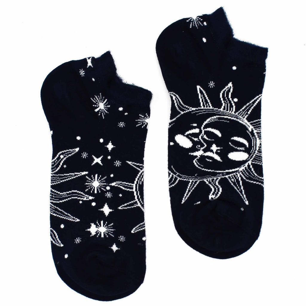 S/M Hop Hare Bamboo Socks Low Sun and Moon Design for Comfort