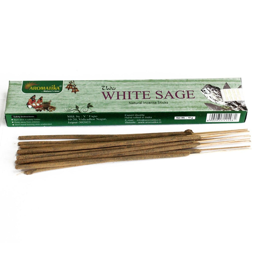 Vedic Incense Sticks White Sage for Aromatic Home Fragrance