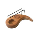 Teardrop Palo Santo Heater in Teak Wood with Yin Yang Design