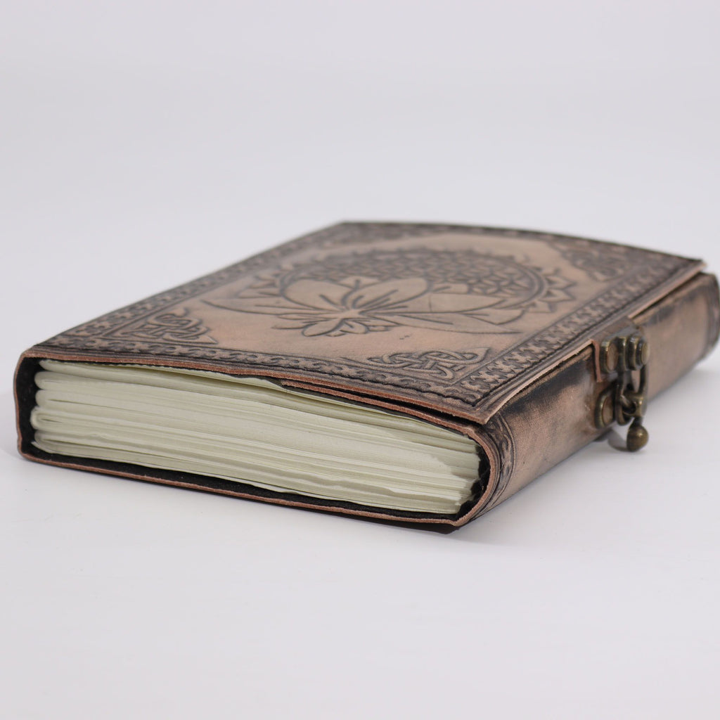 Lotus Madala Esoteric Notebook in Antique Grey with 200 Pages