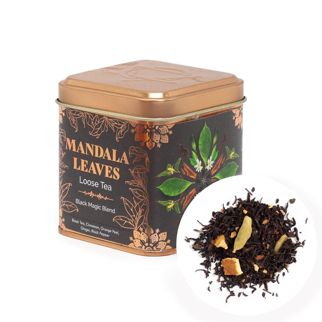 50g Black Magic Blend Bold Aromatic Black Tea in Elegant Tin