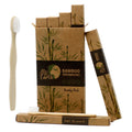 Bamboo Toothbrush Family Pack of 4 with Medium Soft Bristles