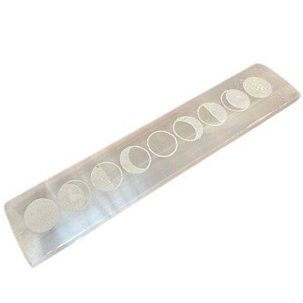 Flat Bar Charging Plate 20cm Moon Cycles for Crystal Charging