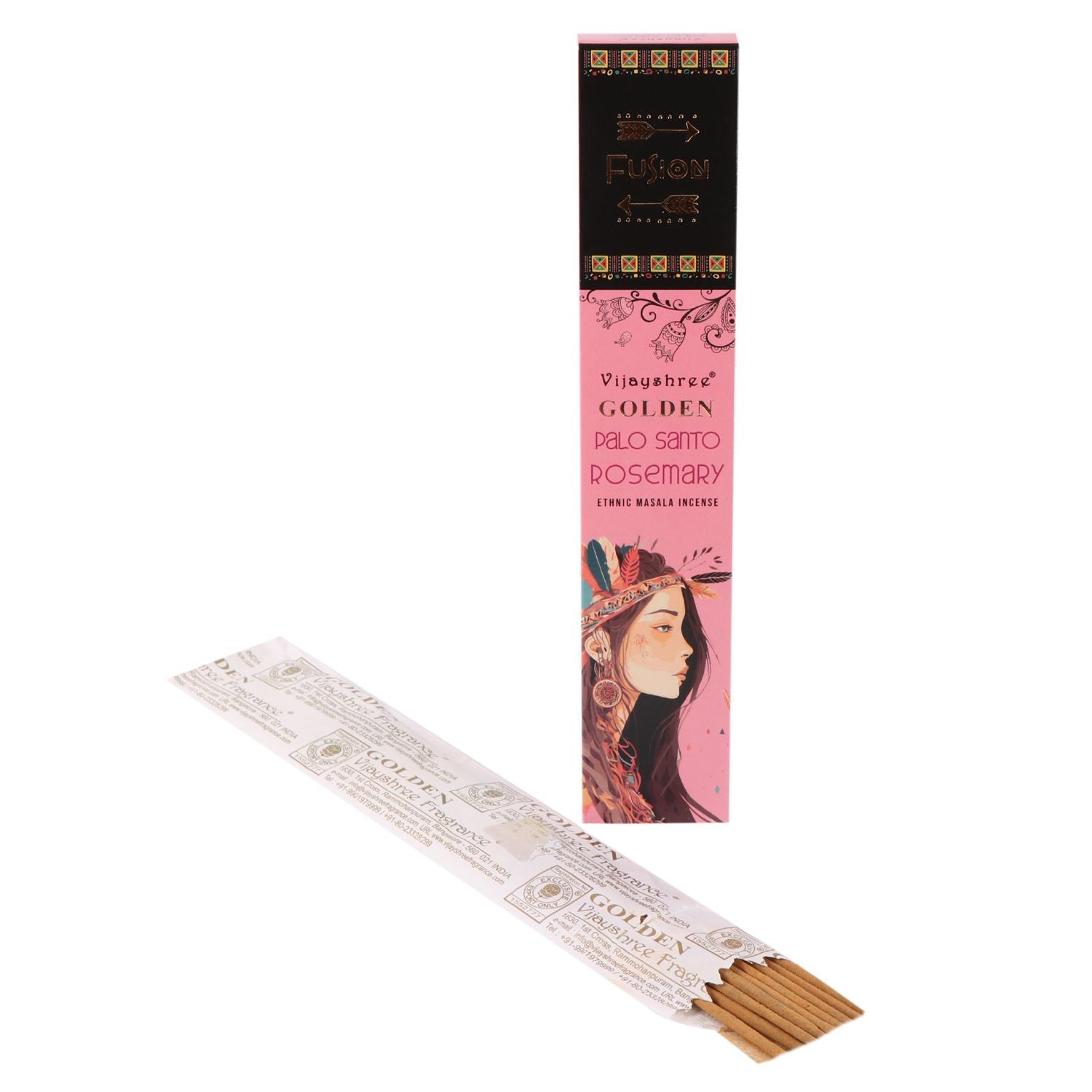 15g Golden Palo Santo and Rosemary Incense Sticks for Aromatic Use