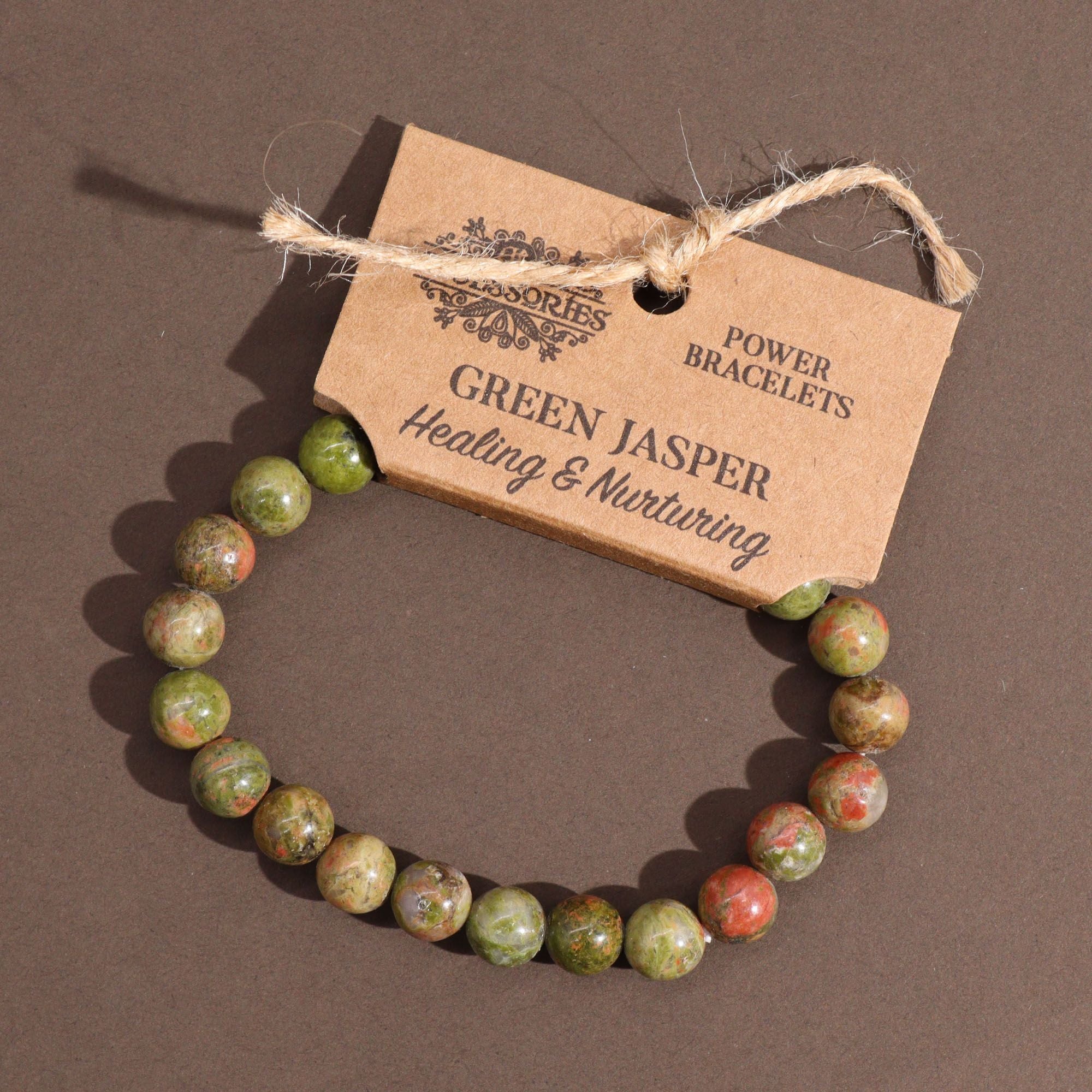 Power Bracelet Green Jasper for Everyday Stylish Wear and Gifts