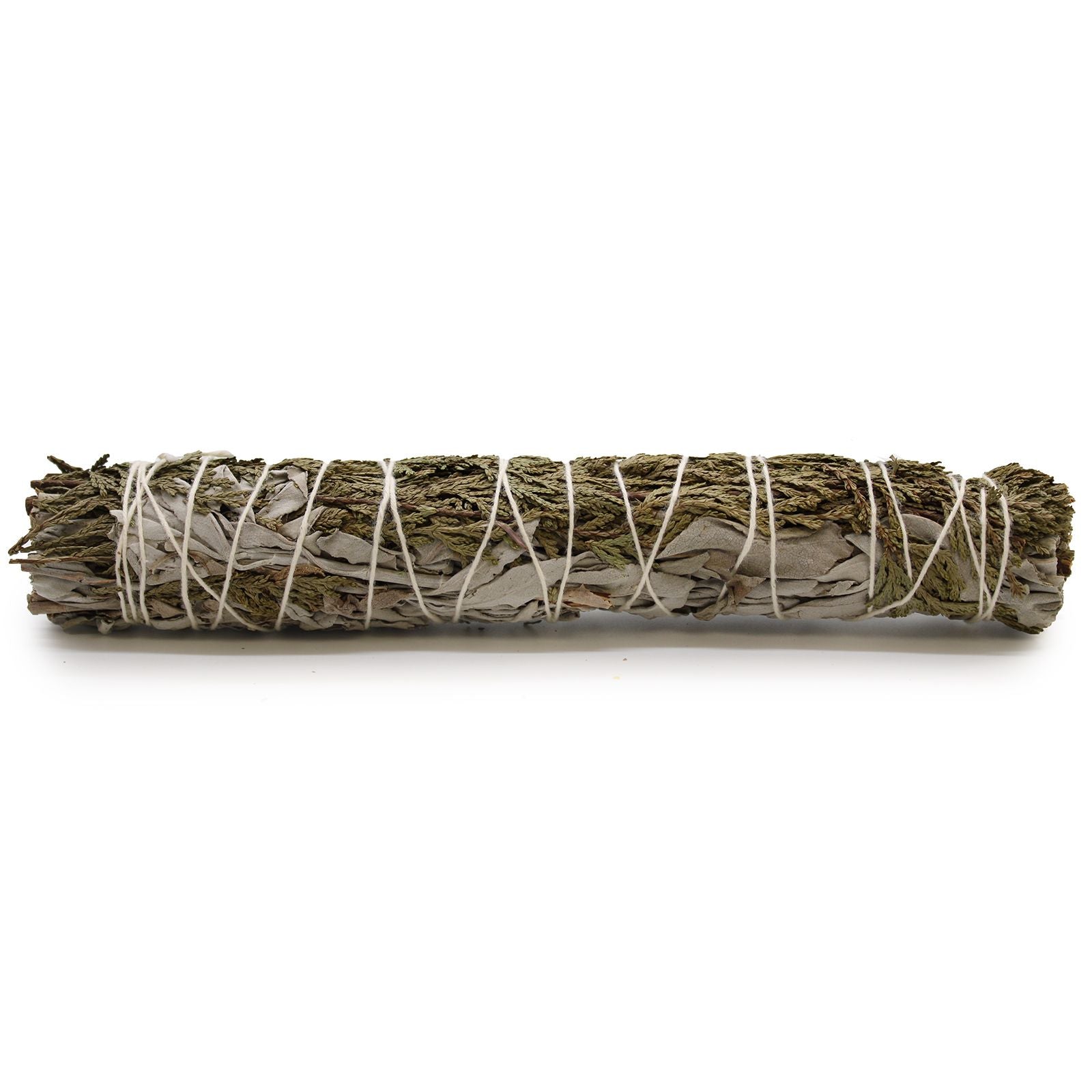 White Sage and Cedar Smudge Stick 22 cm for Cleansing Rituals