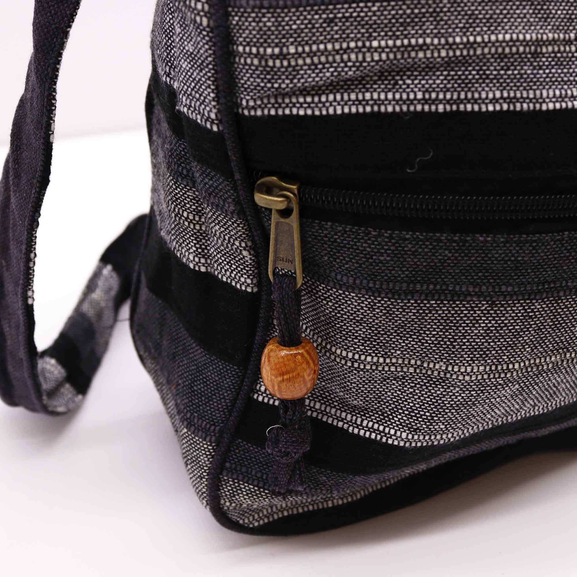 Lrg Nepal Sling Bag with Adjustable Strap in Mountain Granite