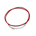 Vibrant Red Faux Leather Pendant Cord 2.5mm Thick for Jewellery