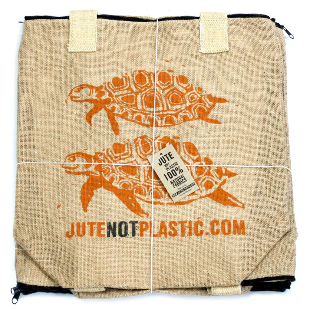 Eco Friendly Two Turtles Jute Bag for Sustainable Shopping Needs