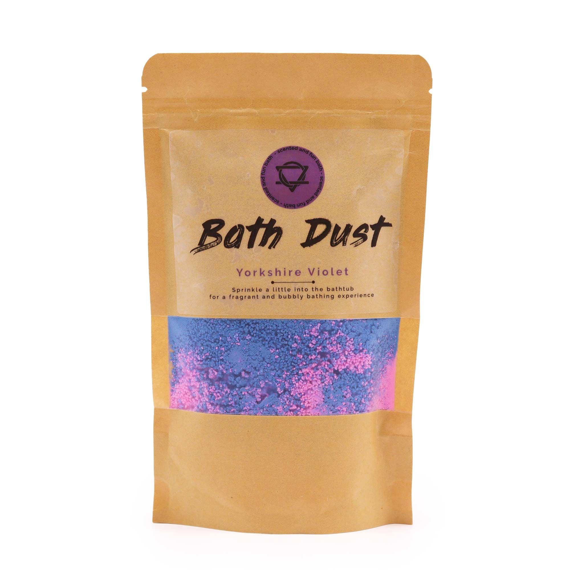 Yorkshire Violet Bath Dust 190g for a Luxurious Relaxing Soak