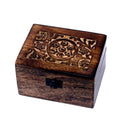 Mango Aromatherapy Box with Floral Design for 12 Essential Oils