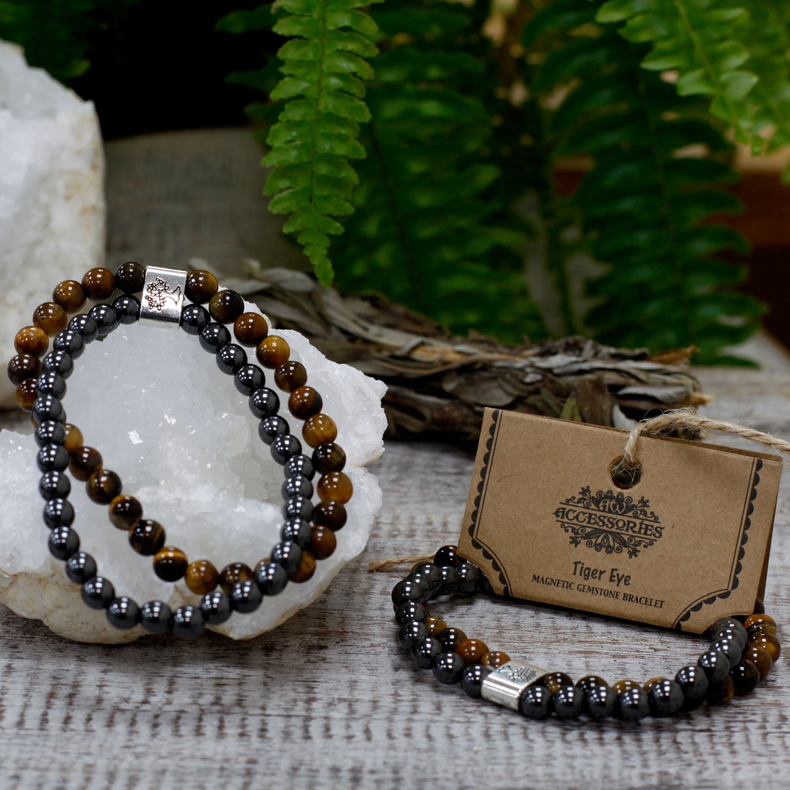Magnetic Tiger Eye Gemstone Bracelet for Unique Style Appeal