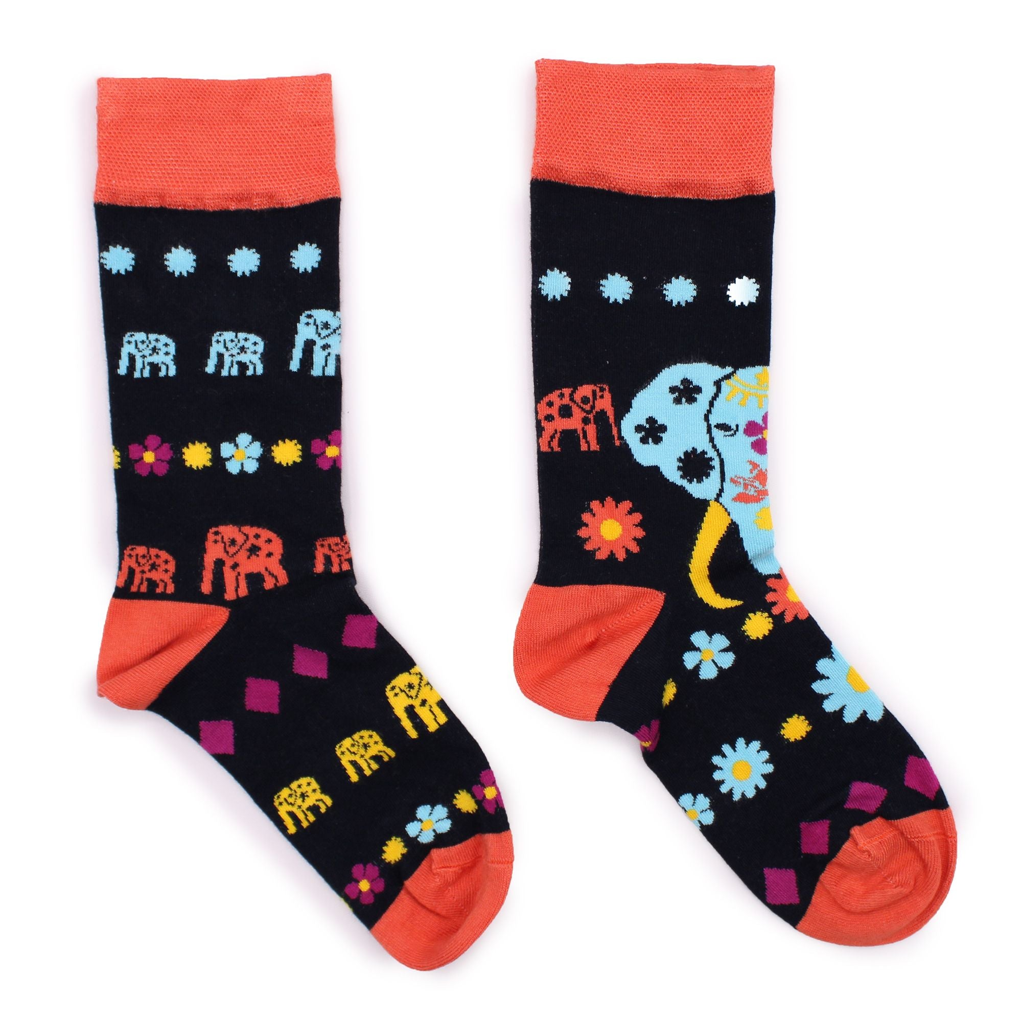 Hop Hare Bamboo Socks S/M - Cosmic ElephantÂ