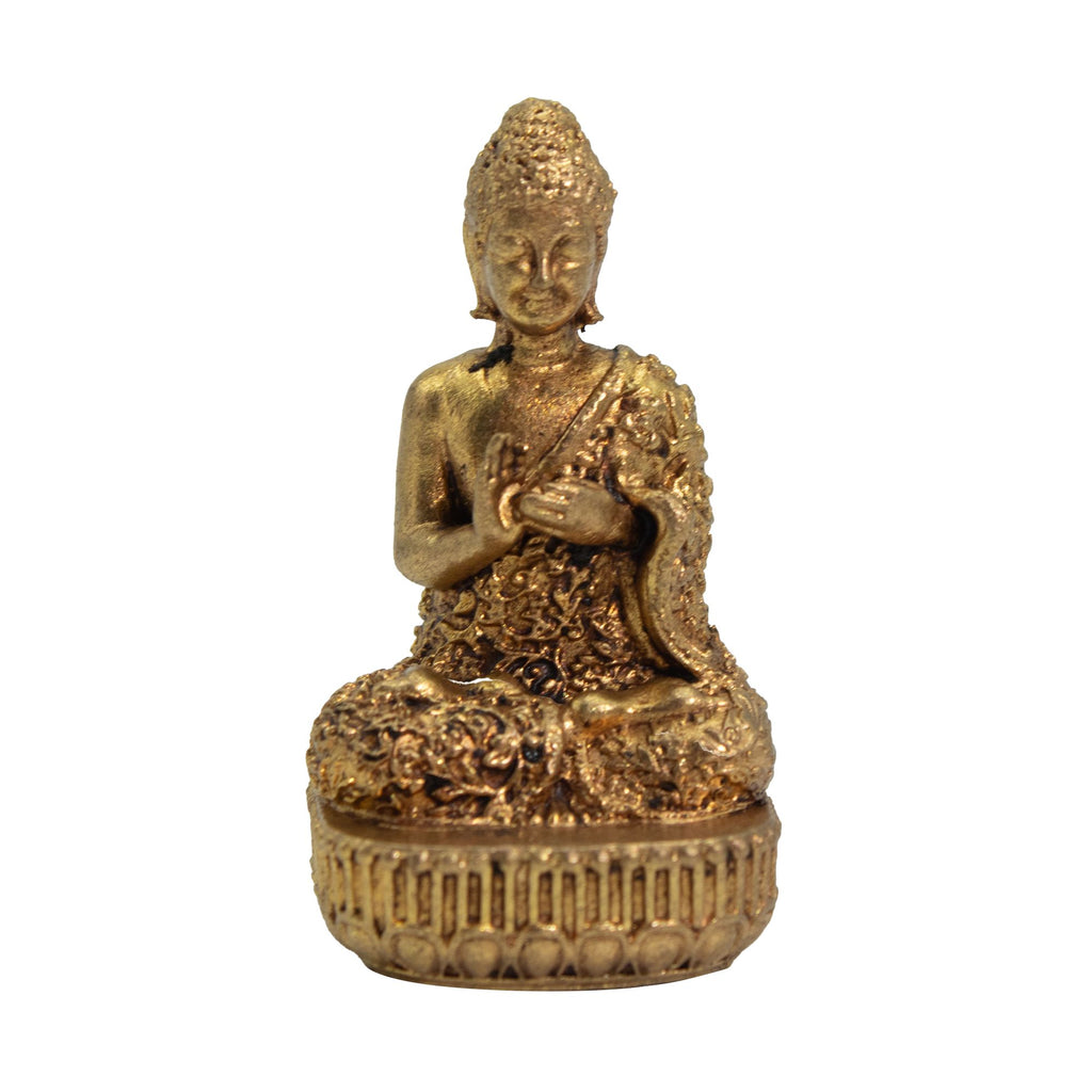 Brass Miniature Buddha Figure Elegant Decorative Accent for Home