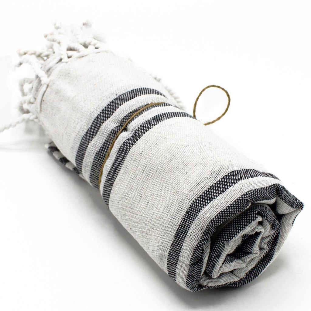 Hamman Spa Towel Charcoal 90x170cm for Luxurious Bathing