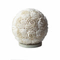 Boho Sea Shell Lamp Rose Globe 20cm Unique Artisan Home Décor