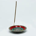 Om Plate Tibetan Decor Cone and Stick Holder for Incense Burning