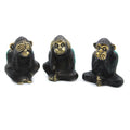 Set of 3 See No Evil Monkeys for Home Decor and Peaceful Vibes