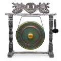 Medium Greenwash Healing Gong with Stand 50cm for Home Decor