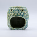 Buddha Oil Burner Blue for Calming Home Fragrance and Decor