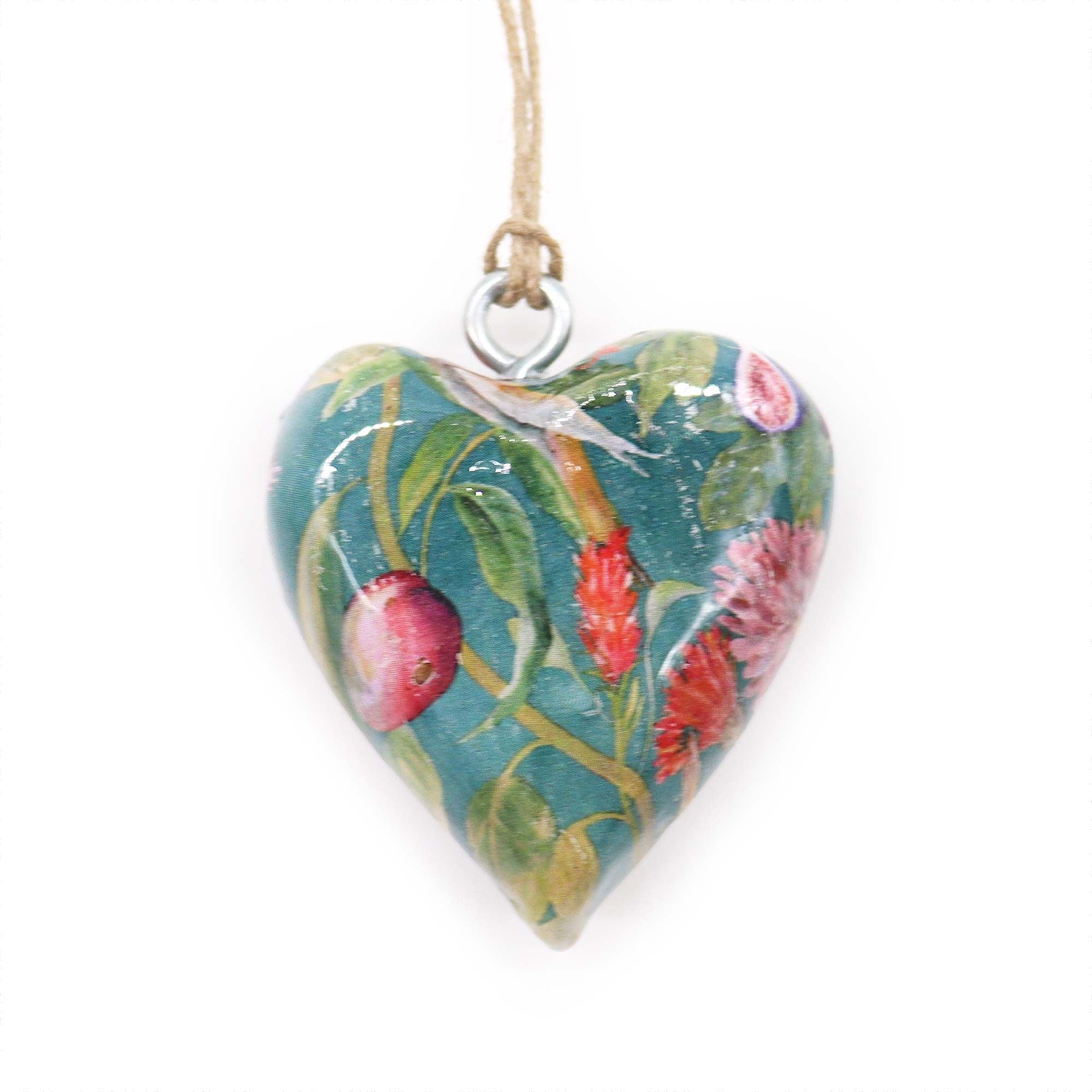 Large Decor Wood Heart with Bird and Floral Design for Home Decor